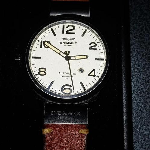 Automatisch herenhorloge haemmer Germany, Handtassen en Accessoires, Horloges | Heren, Ophalen of Verzenden