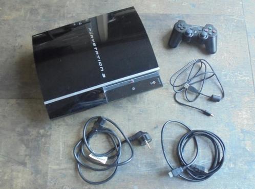 Sony PS3 spelconsole (zie foto's), Games en Spelcomputers, Spelcomputers | Sony PlayStation 3, Gebruikt, Phat, 80 GB, Met 1 controller