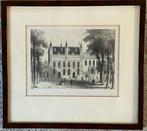 gravure, l'hotel de ville de Bruges, Francois Stroobant, Ophalen of Verzenden