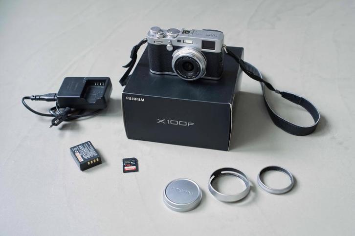 Fuji X100F Silver met originele accessoires!, Audio, Tv en Foto, Fotocamera's Digitaal, Gebruikt, Compact, Fuji, Geen optische zoom