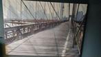 Grand tableau, pont industriel, vue New-York. 200*140, Comme neuf, Enlèvement