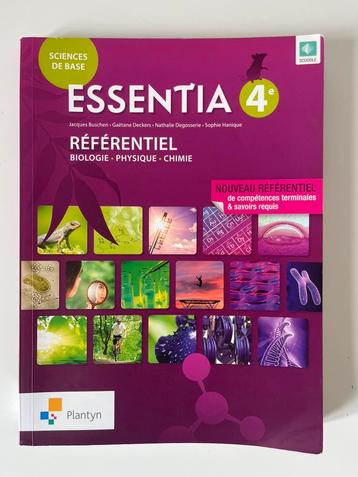 Essentia 4e Référentiel Biologie physique chimie beschikbaar voor biedingen