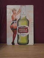Vintage metaal stella bord 20x30, Ophalen of Verzenden, Zo goed als nieuw, Reclamebord
