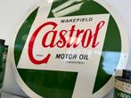Oud Castrol reclame bord Brussel, Verzamelen, Ophalen of Verzenden, Gebruikt, Reclamebord