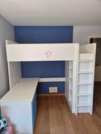 Hoogslaper met bureau en matras, Kinderen en Baby's, Kinderkamer | Stapelbedden en Hoogslapers, Ophalen, Zo goed als nieuw, Hoogslaper