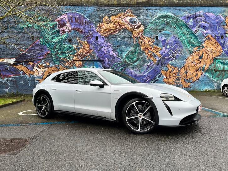 Porsche taycan cross turismo 4 ice gray met winterset, Auto's, Porsche, Particulier, Taycan Cross Turismo, 360° camera, 4x4, ABS