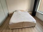 Rotan bed + 2 nachtkastjes (incl. matras), 160 cm, Gebruikt, Ophalen, Tweepersoons