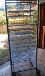 ECHELLE A PATISSERIE INOX + 16 GRILLES 60X40 CM, Ophalen