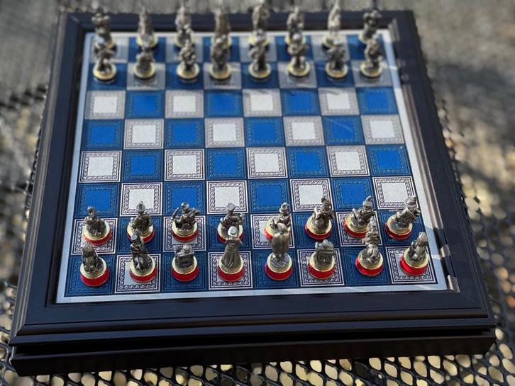 Schaakbord "De slag bij Waterloo" van Franklin Mint, Hobby en Vrije tijd, Gezelschapsspellen | Bordspellen, Zo goed als nieuw