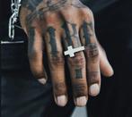 Roestvrij stalen ring met kruis - TOTALE UITVERKOOP!, Handtassen en Accessoires, Ringen, IJzer of Staal, Heer, Nieuw, Ophalen of Verzenden