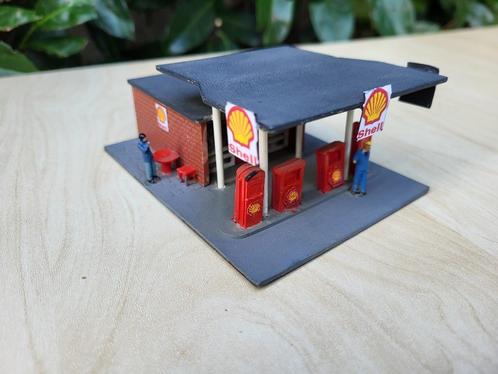 pola vintage shell pompstation schaal H0 1:87, Hobby & Loisirs créatifs, Trains miniatures | HO, Enlèvement ou Envoi