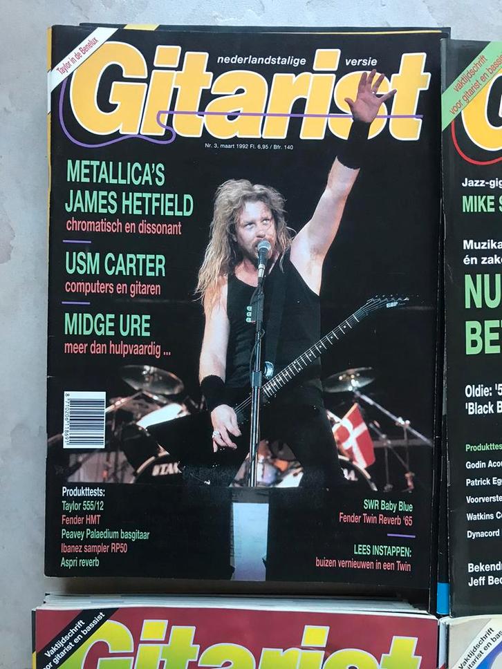 Lot Gitarist  magazines van 1992 tot en met 2004, Muziek en Instrumenten, Snaarinstrumenten | Overige, Gebruikt, Ophalen