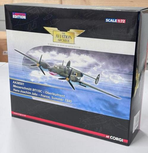Corgi 1/72 AA38501 Messerschmitt Bf110C Oberleutnant zeldz., Hobby en Vrije tijd, Modelbouw | Vliegtuigen en Helikopters, Nieuw