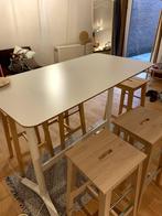 Hoge tafel (IKEA) met 5 krukken, Ophalen, In hoogte verstelbaar, Gebruikt