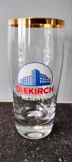 bierglas Diekirch Reserve (met facetten), Ophalen of Verzenden, Zo goed als nieuw