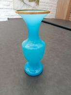 Blauwe opaline vaas, Antiek en Kunst, Ophalen