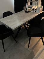 Tafel + 6 stoelen, Huis en Inrichting, Tafels | Eettafels, Ophalen, Rond