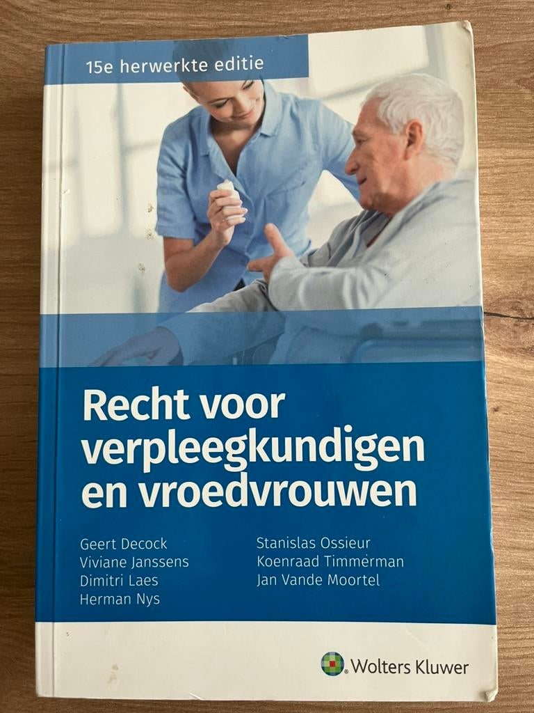 Recht voor verpleegkundigen en vroedvrouwen 2021, Ophalen of Verzenden, Zo goed als nieuw