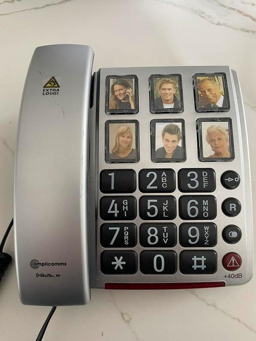 BigTel 40 plus, téléphone senior de Amplicomms, Telecommunicatie, Vaste telefoons | Handsets en Draadloos, Zo goed als nieuw