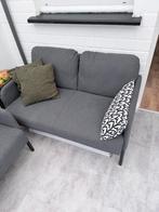 2-zitsbank donkergrijs, Huis en Inrichting, Ophalen, Zo goed als nieuw, Rechte bank, Stof