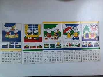 Stickers kalender 1989 beschikbaar voor biedingen
