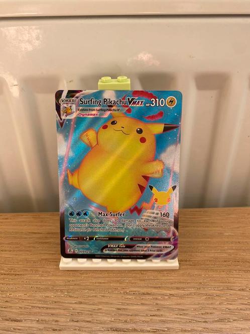 Surfing Pikachu Vmax 009/025 - Pokemon kaart, Hobby en Vrije tijd, Verzamelkaartspellen | Pokémon, Nieuw, Losse kaart, Foil, Ophalen of Verzenden