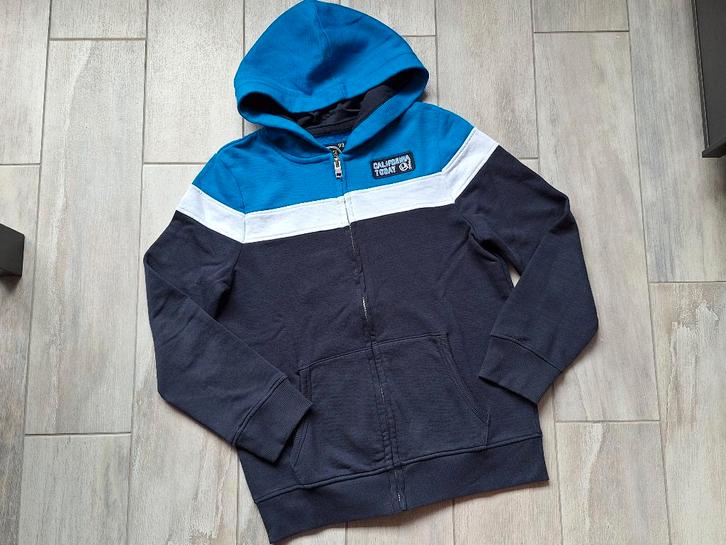 ★ M146/152 - Trui met kap en rits, Enfants & Bébés, Vêtements enfant | Taille 146, Comme neuf, Garçon, Pull ou Veste, Enlèvement ou Envoi