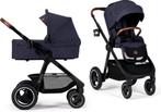Kinderkraft 2-1 kinderwagen denim + maxi-cosi + onderstel, Zo goed als nieuw, Verstelbare duwstang, Maxi-Cosi, Ophalen