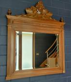 Miroir ancien, bois, verre taillé sculpté = 50 EUR, Antiquités & Art, Antiquités | Miroirs, Enlèvement ou Envoi