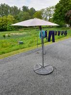 Hangparasol met voet en gewichten., Ophalen, Zo goed als nieuw, Zweefparasol, Kantelbaar