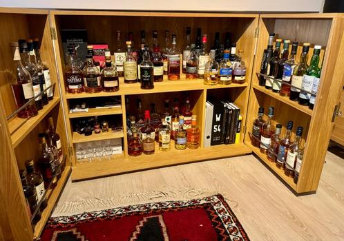 Op maat gemaakte massief eikenhouten meubels/alcoholbar, Antiek en Kunst, Antiek | Meubels | Kasten, Ophalen