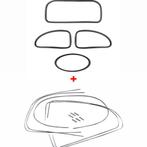 VW Ovale raam Kever Rubber kit deluxe alu sierlijst 53 - 57, Ophalen of Verzenden, Nieuw