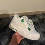 Air jordan 4 Metallic green, Kleding | Heren, Verzenden, Wit, Air Jordan, Zo goed als nieuw