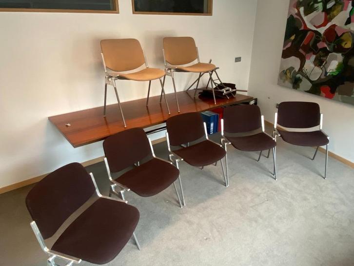 JSC-stoel van Giancarlo Piretti Castelli editie 60', Huis en Inrichting, Bureaustoelen, Gebruikt, Bureaustoel, Bruin, Ophalen