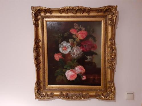 Schilderij bloemen., Antiquités & Art, Art | Peinture | Classique, Enlèvement