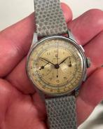 Vintage SIGMA chronometerhorloge, Handtassen en Accessoires, Horloges | Dames, Ophalen, Polshorloge, Leer, Gebruikt