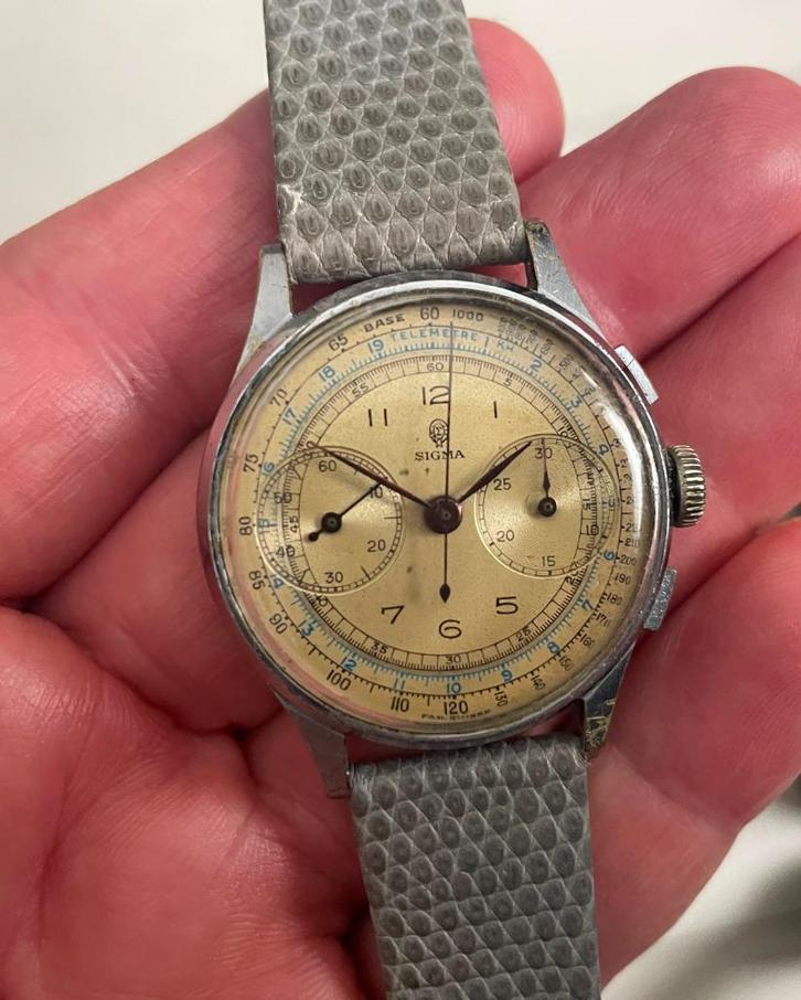Montre chronomètre SIGMA vintage, Bijoux, Sacs & Beauté, Montres | Femmes, Utilisé, Montre-bracelet, Rolex, Acier, Cuir, Enlèvement