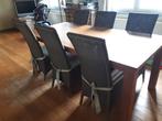 Tafel met 6 stoelen, Huis en Inrichting, Complete eetkamers, Gebruikt, Ophalen