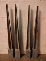 Paalhouders 70mmx70mm, 4stuks, Tuin en Terras, Palen, Balken en Planken, Ophalen, Gebruikt, Minder dan 180 cm, Overige typen