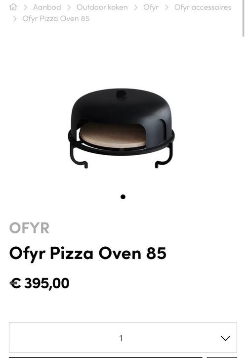 Ofyr Pizza oven 85 nieuw, Tuin en Terras, Buitenkeukens, Nieuw, Houtskool, Ophalen