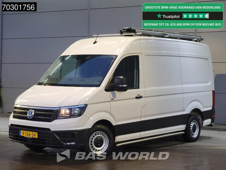 Volkswagen Crafter 140pk L3H3 Inrichting Trekhaak Navi Airco, Auto's, Bestelwagens en Lichte vracht, Bedrijf, Te koop, Achteruitrijcamera