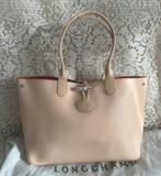 LONGCHAMP tas Roseau model als nieuw, Ophalen of Verzenden, Beige