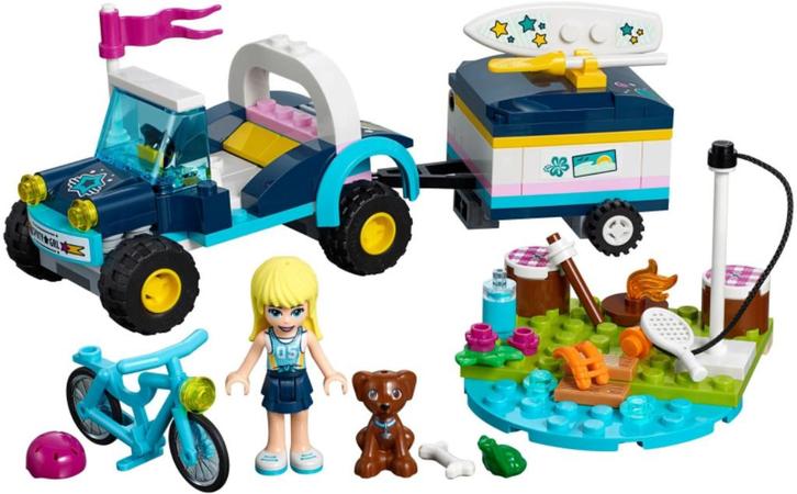 Lego Friends 41364 Stephanie's Buggy & Trailer, Kinderen en Baby's, Speelgoed | Duplo en Lego, Zo goed als nieuw, Lego, Complete set