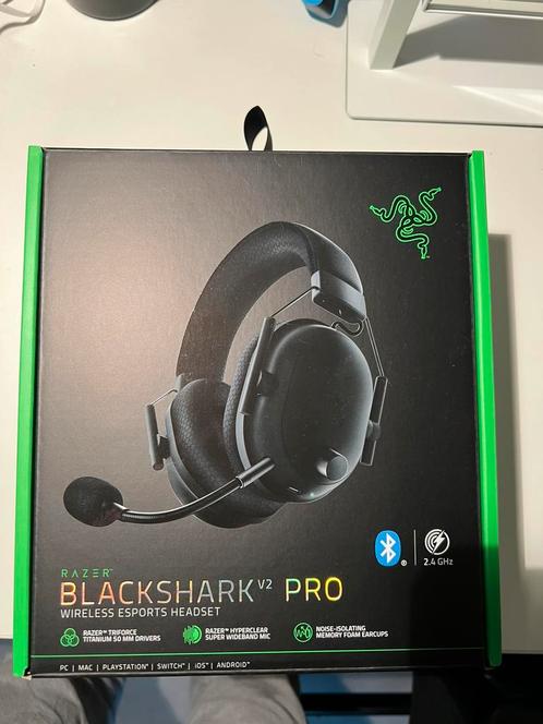Razer Blackshark V2 Pro, Audio, Tv en Foto, Hoofdtelefoons, Zo goed als nieuw, Op oor (supra aural), Overige merken, Draadloos
