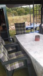 tuinset merk hartman  kleur groen, Tuin en Terras, Ophalen, Gebruikt, Kunststof, Stapelbaar