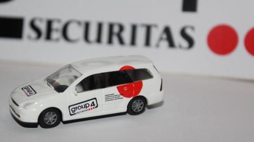 SECURITAS GROUP 4 FORD FOCUS + 3 formaten originele stickers, Hobby en Vrije tijd, Modelauto's | 1:87, Nieuw, Auto, Rietze, Ophalen of Verzenden