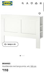 Hoofdeinde Brimnes Ikea, Maison & Meubles, 160 cm, Comme neuf, Enlèvement, Blanc