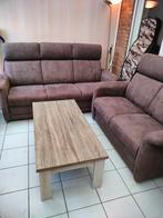 Zetels te koop , zo goed als nieuw ,wegens samenwonen, Huis en Inrichting, Ophalen, Zo goed als nieuw, Leer, Rustiek