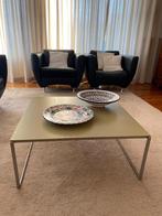 Table basse 79x79x34 avec plateau laqué, Moins de 50 cm, 50 à 100 cm, Carré, Enlèvement