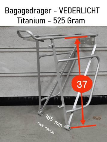 Fiets - bagagedrager - Titanium - VEDERLICHT beschikbaar voor biedingen